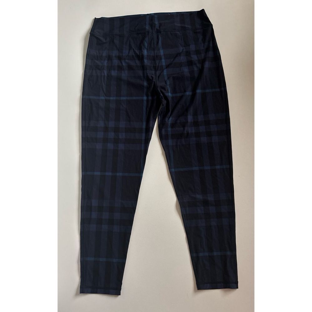 Burberry Madden Check Print Leggings in Blue Size XXL ~ NEW NO TAGS - Picture 6 of 13